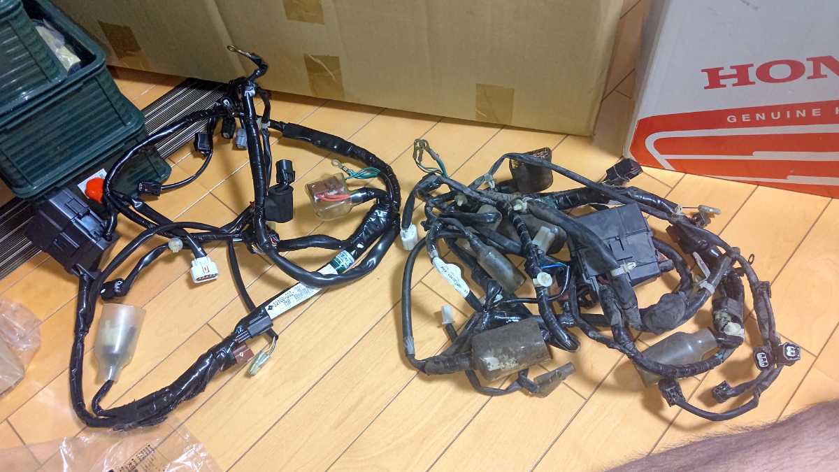 ホンダ AF74 ダンク 純正 メインハーネス 2個 セット 配線 電装系 ハーネス AF74E AF78 HONDA Dunk アイドリングストップ esp拍卖