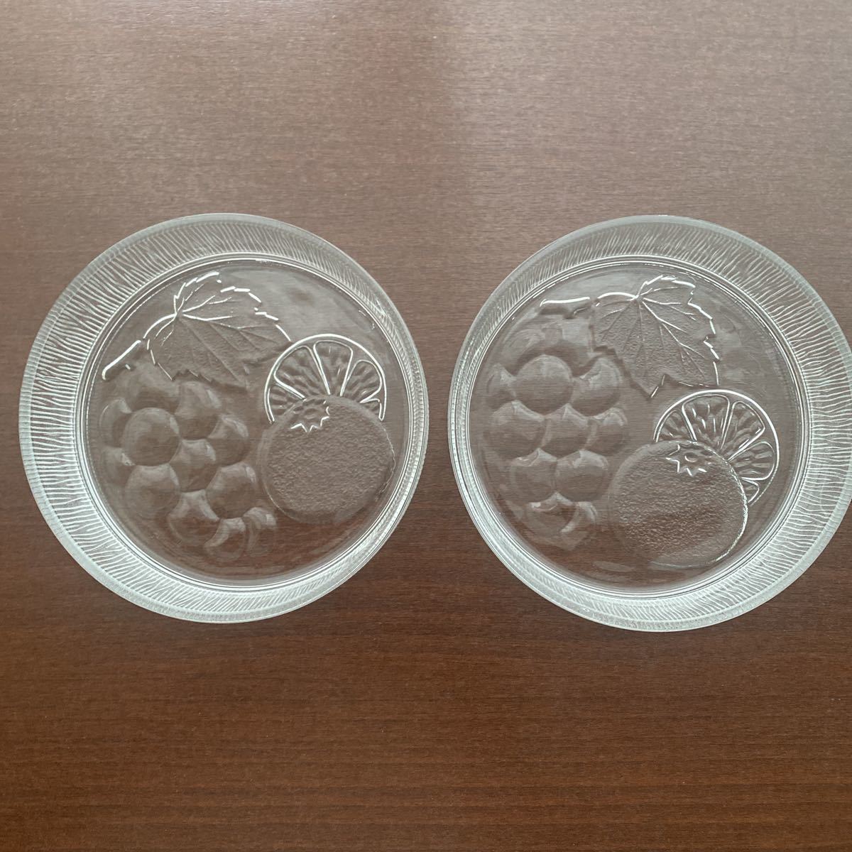 ★激レア★ファンタ★FANTA★ファンタフルーツ柄★お皿★ガラス皿★昭和レトロ★貴重★USED品★2個セット★非売品★拍卖