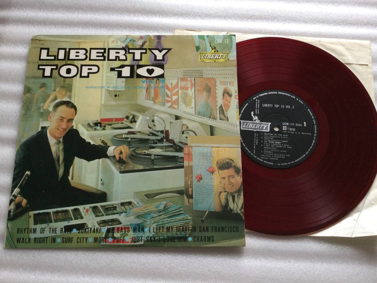ヴェンチャーズ、ジャンとディーンなど『リバティ・トップ10(第3集) 』10吋赤盤拍卖