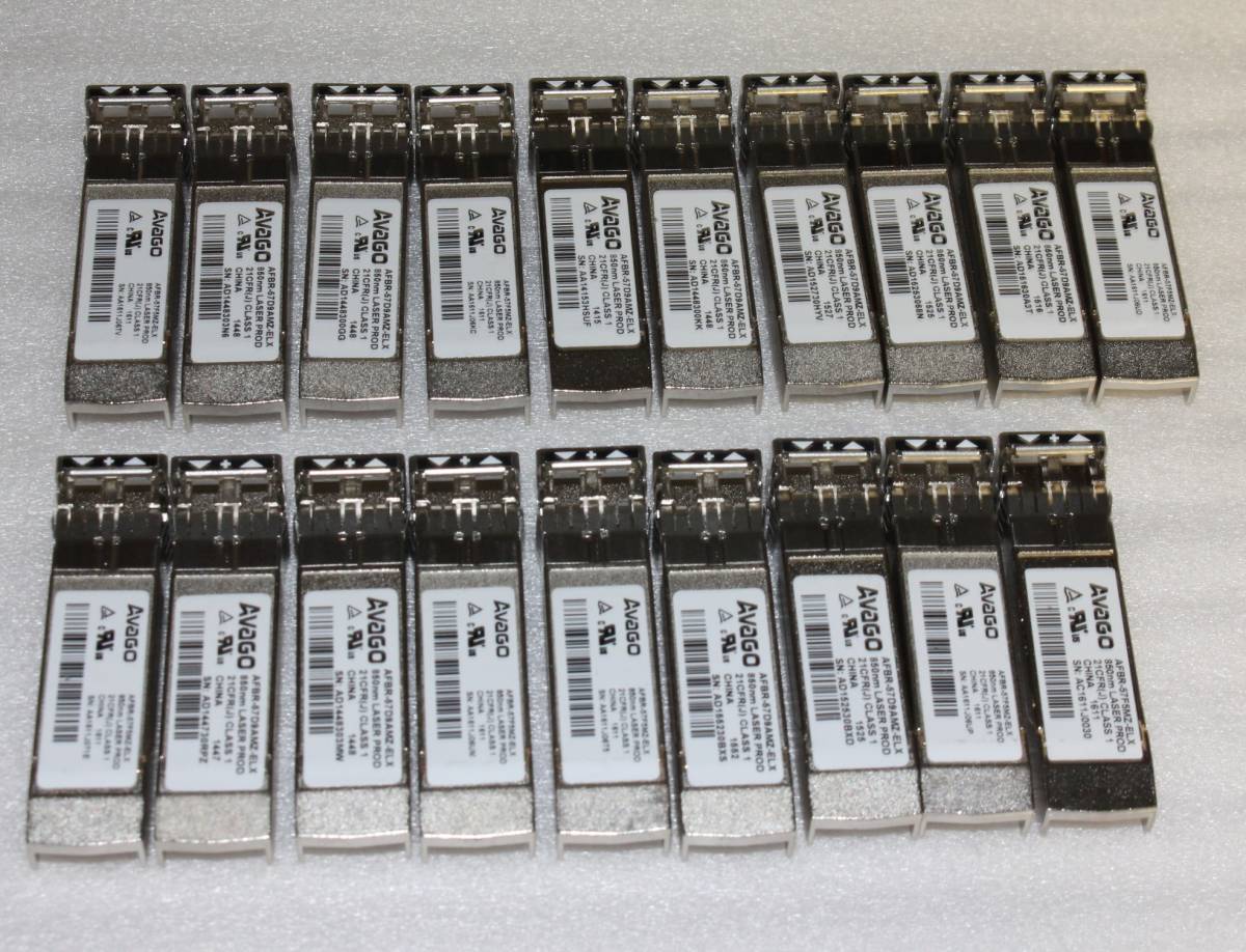 【19本セット】AVAGO モジュール AFBR-57D9AMZ-ELX 850nm LASER PROD拍卖