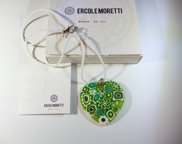 β Venetian murano glass SILVER925 ベネチアングラス ERCOLE MORETTI ペンダント ネックレス β ベネチアンガラス エルコーレモレッティ拍卖