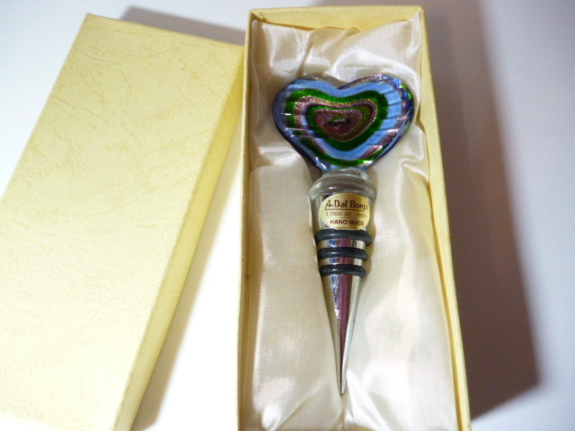 β Venetian glass ベネチアングラス ボトルストッパー β ベネチアン ワインストッパー ベネチアンガラス ワインボトル 栓 ボトル拍卖