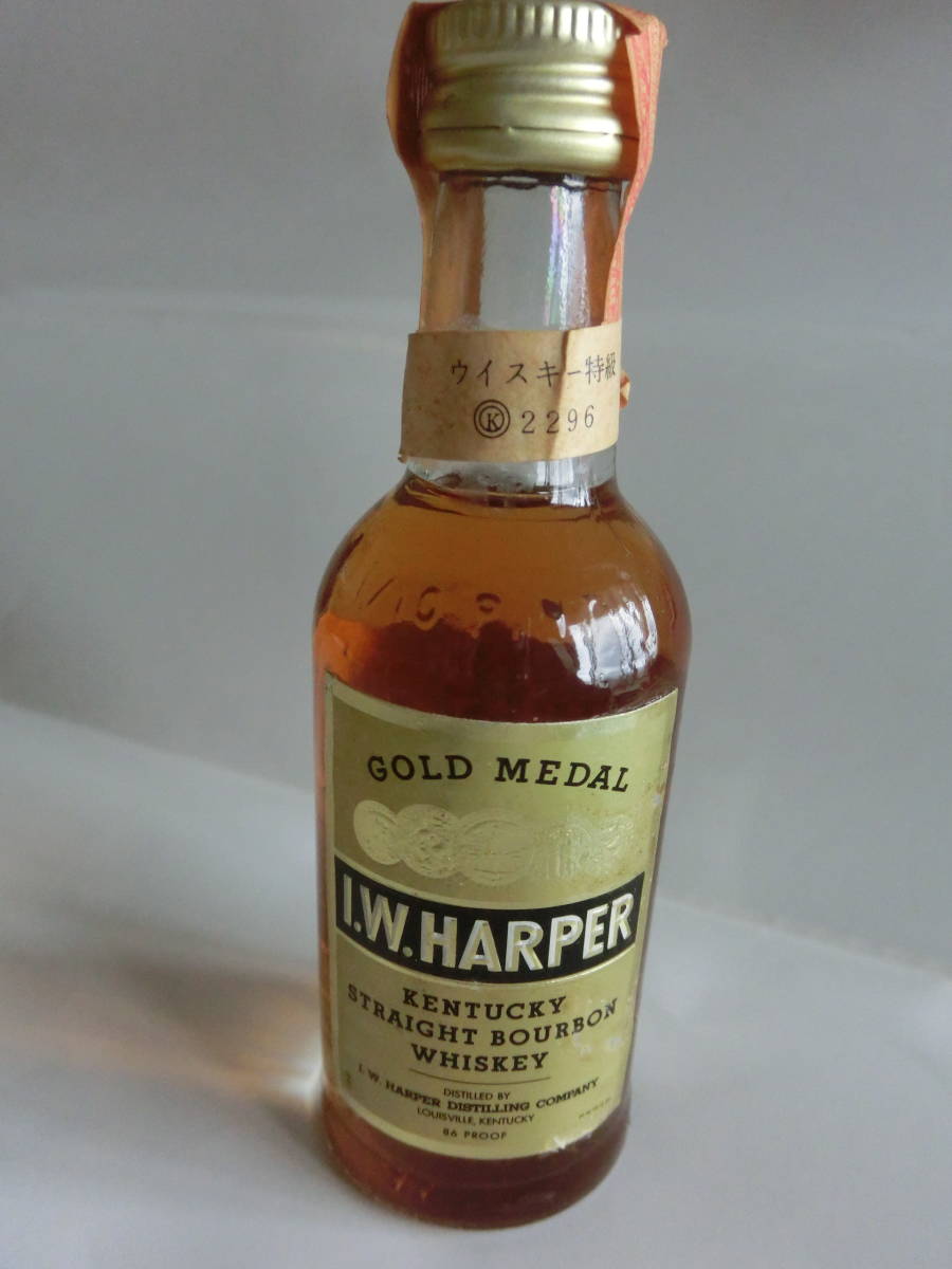 バーボンウイスキー I.W.HARPER ミニボトル 48ml拍卖