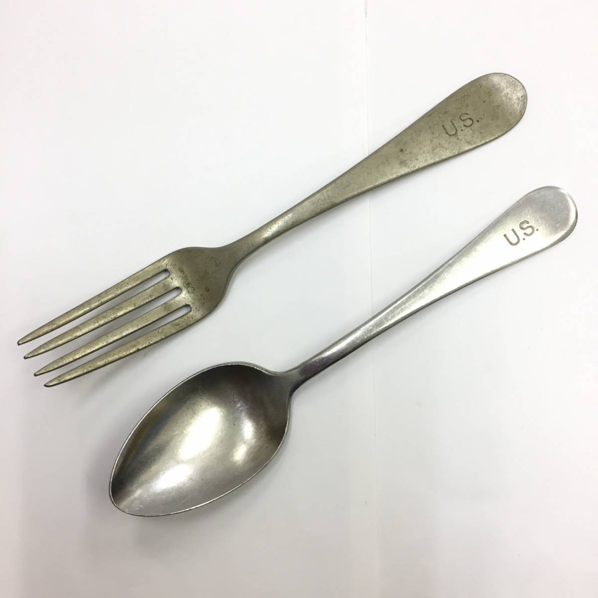 フォーク スプーン セット SILCO STAINLESS 色:シルバー ビンテージ アンティーク ミリタリー U.S アメリカ カトラリー 拍卖