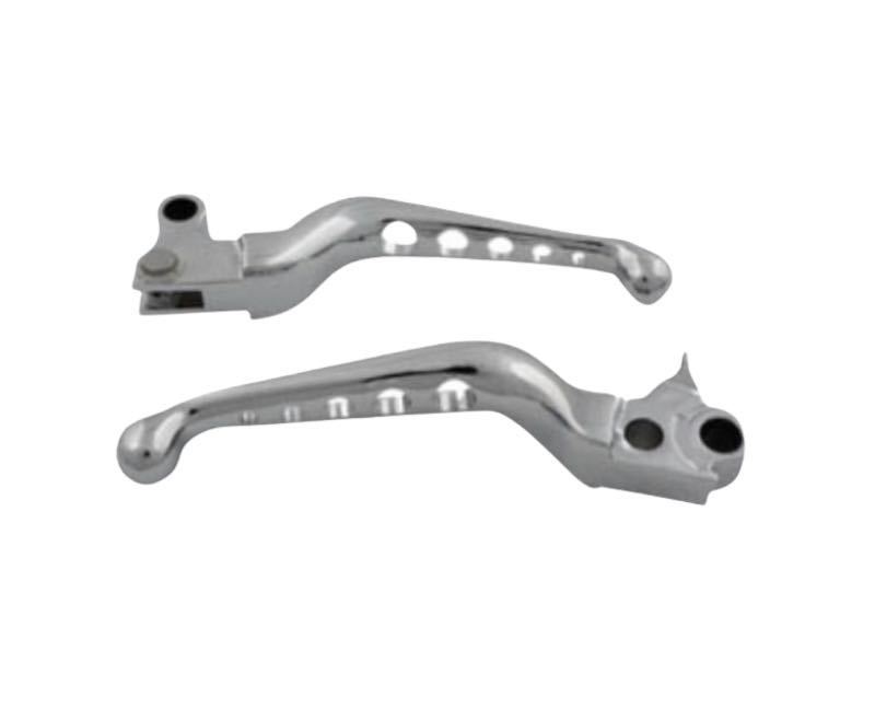 クローム レバー セット ブレーキレバー ハーレー クラッチレバー スポーツスター ショベル ソフテイル エボ FXST FLT FLST XL FXD拍卖