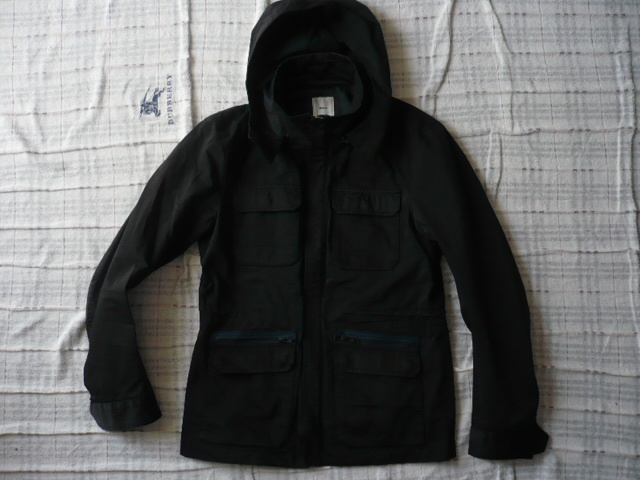 abx★フーデットフィールドジャケット 黒拍卖