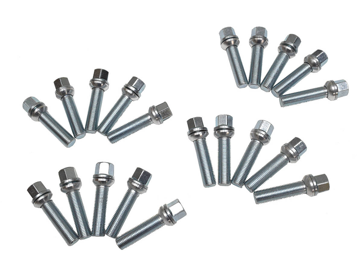 ボルト 球面 R13 M14 P1.5 首下53mm メッキ加工 ボルト 20本 セット メルセデス ベンツ 輸入車 等 国内発送 即納 足回り ナット ホイール拍卖