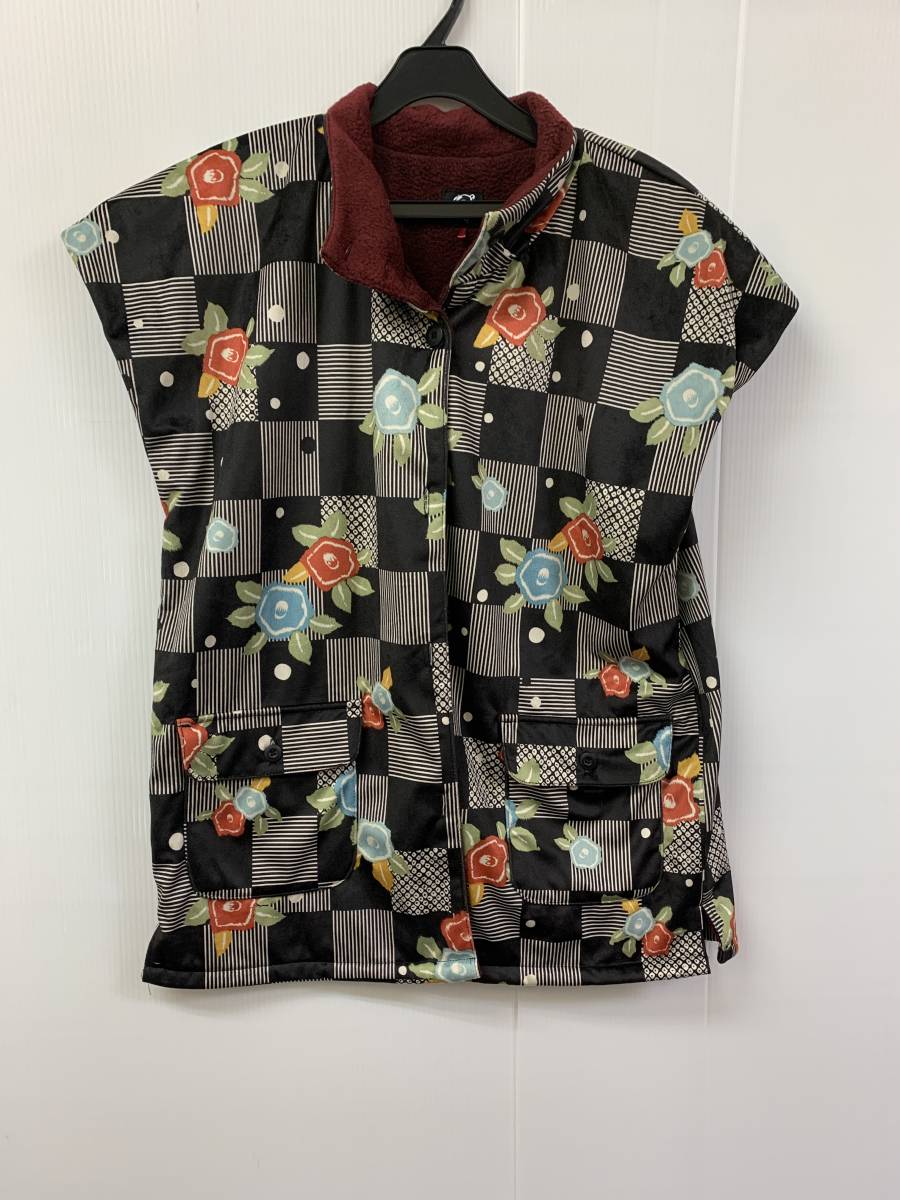 z397★Renge 花柄一分袖チュニック   サイズM-L★冬拍卖