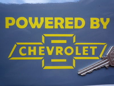 海外 限定品 送料込み Powered By Chevrolet シボレー ステッカー125mm ステッカー拍卖