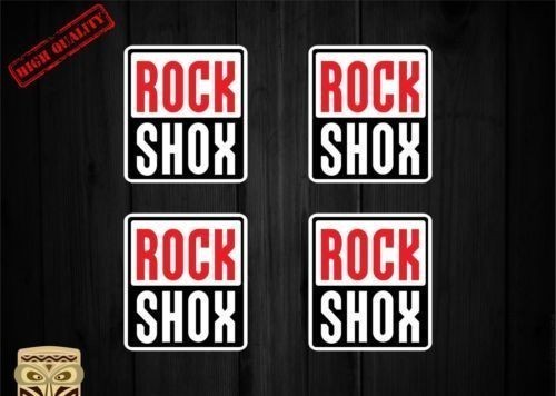海外 限定品 送料込み ロックショックス ROCK SHOX 40mm 4枚セット ステッカー拍卖