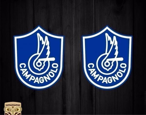 海外 限定品 送料込み カンパニョーロ シールド CAMPAGNOLO 120mm 2枚セット ステッカー拍卖