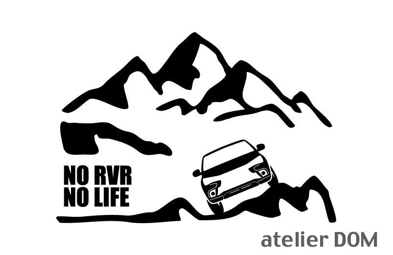 山とRVR GA4W ステッカー NO RVR NO LIFE (Sサイズ) カッティングステッカー 切り文字拍卖