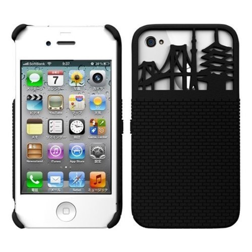 送料無料★スマホケース カバー iPhone4 4s ブラック ハード拍卖