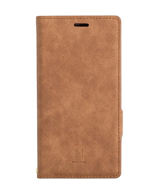 Natural design Xperia XZ2 手帳型 ケース (5.7インチ) 上質PUレザー Style Natural Camel キャメル XZ2-VS04拍卖