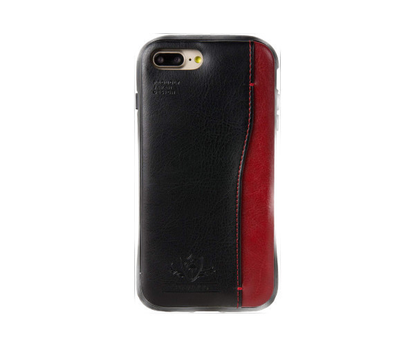 Natural design iPhone 8PLUS 7PLUS (5.5インチ) 衝撃吸収背面ケース FLAMINGO Black ブラック カードホルダー拍卖