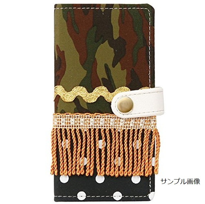 在庫処分 ExtraPreviewLabel ファブリック iPhone 6s iPhone 6 (4.7インチ) 手帳型 ケース カモフラージュ ハンドメイド拍卖