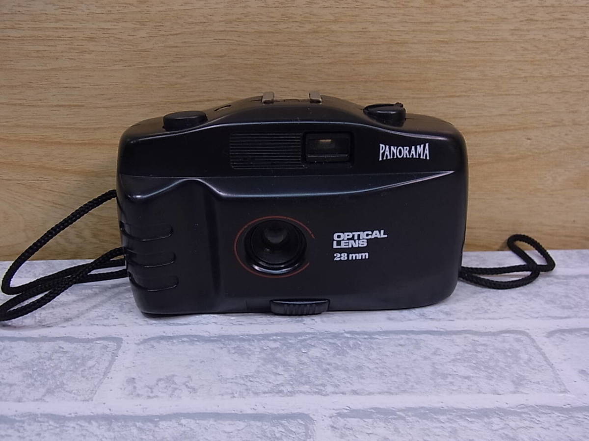◎J/043●コンパクトフィルムカメラ☆OPTICAL LENS 28mm☆パノラマ☆メーカー/型番不明☆動作不明☆ジャンク拍卖