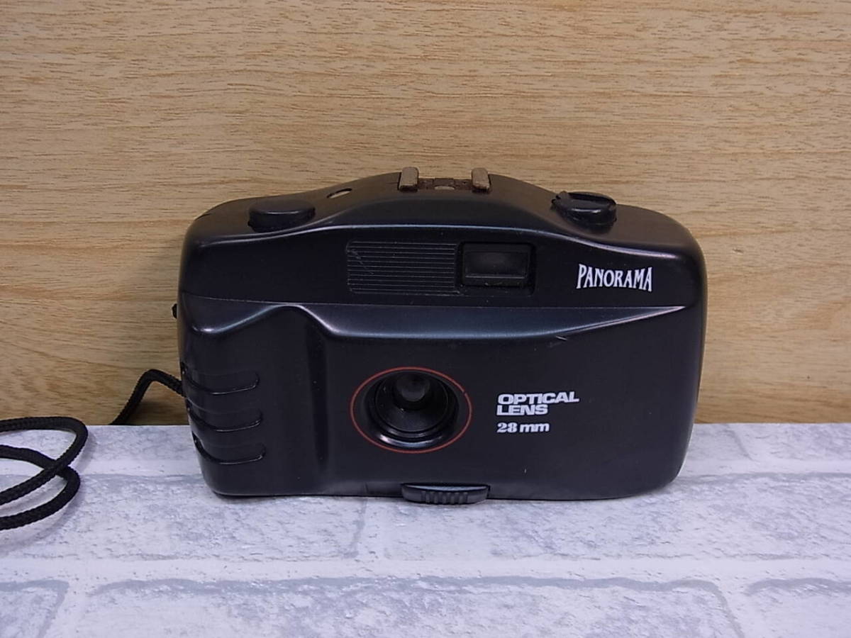 ◎J/044●コンパクトフィルムカメラ☆OPTICAL LENS 28mm☆パノラマ☆メーカー/型番不明☆動作不明☆ジャンク拍卖
