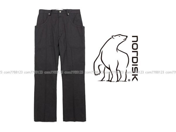 保管品《NORDISK》46/Mノルディスク WORK PANTS WIDE ワイド ワーク パンツAdam et Rope メンズ 男性 ロペ アウトドア リネン ボトムス拍卖
