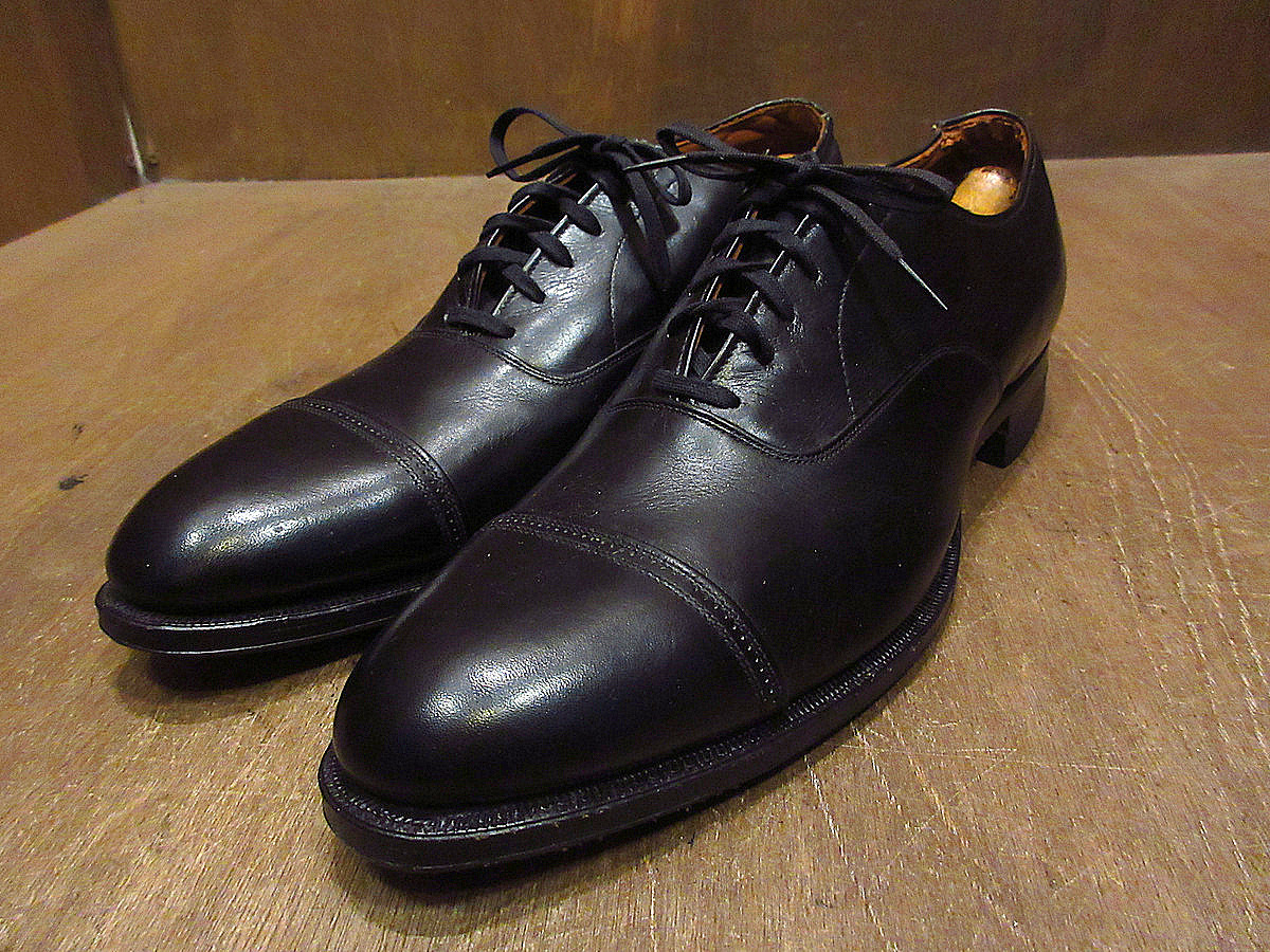 ビンテージ40’s●DEADSTOCK Leverenz内羽式ストレートチップシューズsize 9●211007k2-m-dshs-27cm ビジネスシューズキャップトゥ拍卖