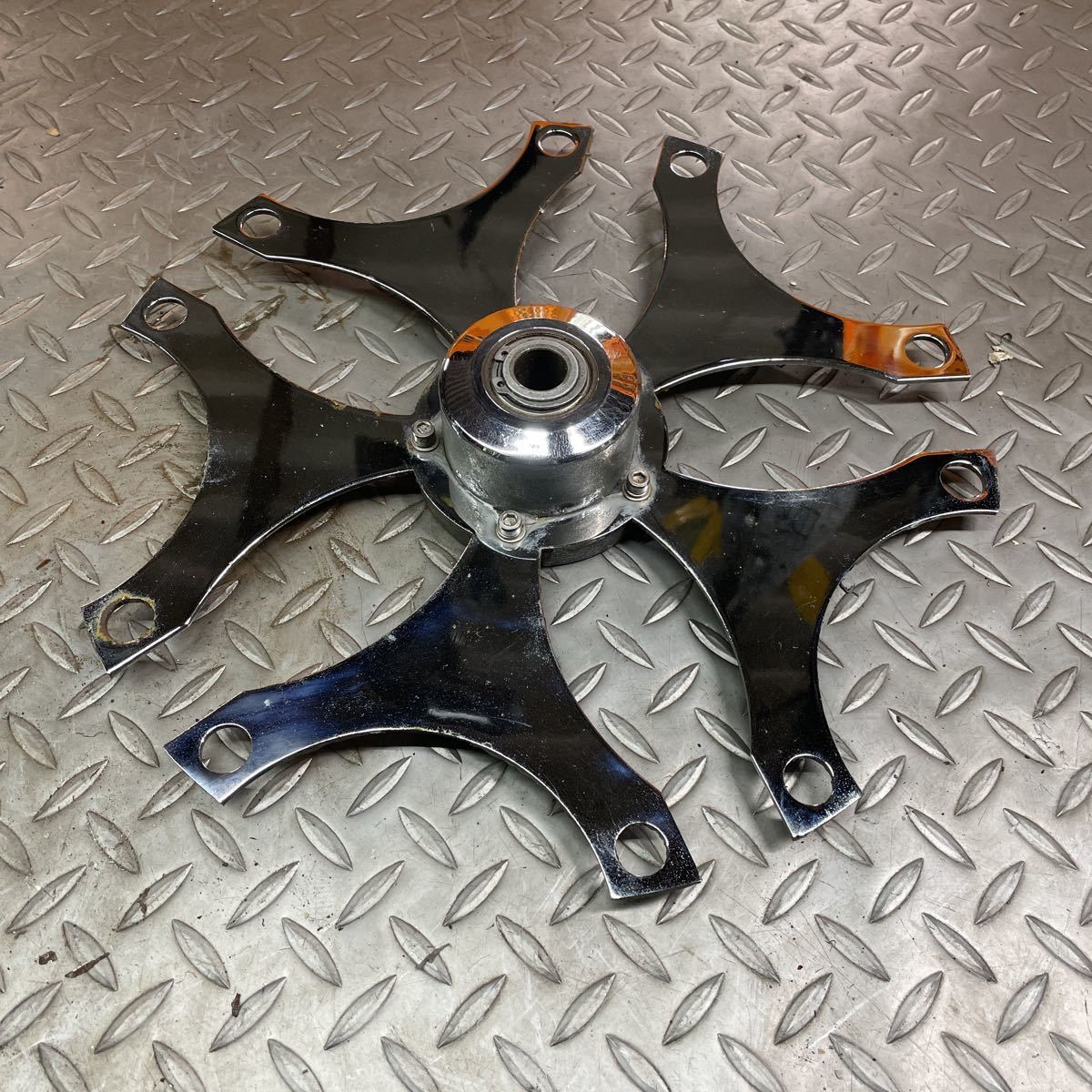 メーカー不明 社外 スクーター スピナー メッキ G1399拍卖