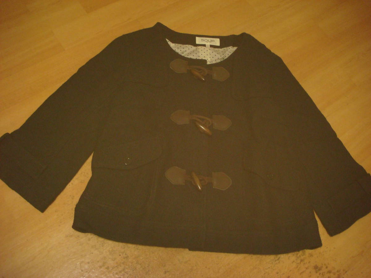 スープ ダッフルデザイン ジャケット ネイビー 美品拍卖