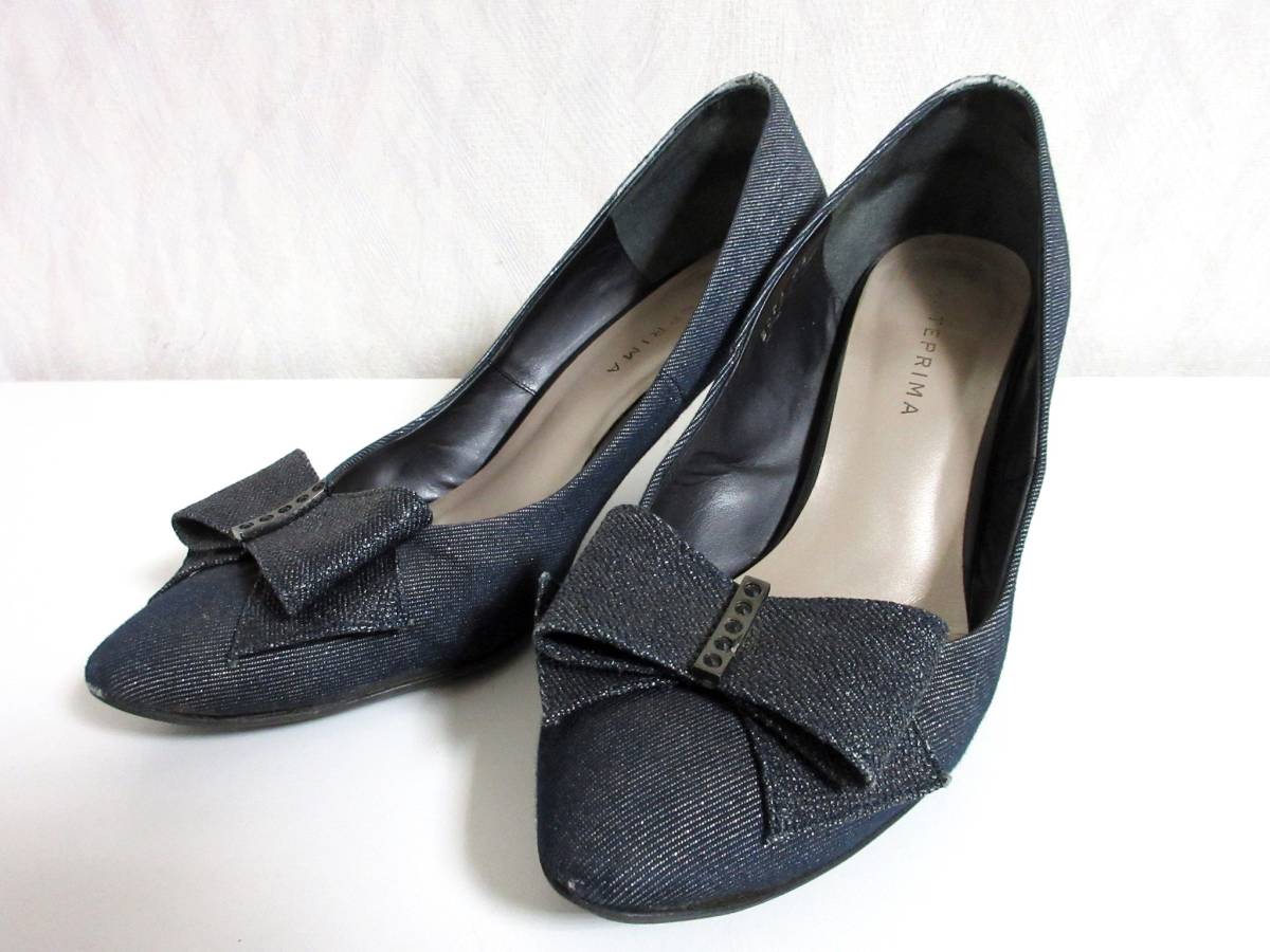 アンテプリマ ANTEPRIMA リボン パンプス 24 北4702拍卖