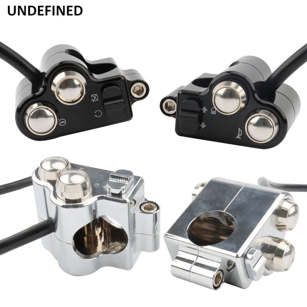 送料無料 直径25mmのハンドルバーに適合 オートバイ ハンドルバー制御スイッチ 1ペア ホンダ ヤマハ ドゥカティ拍卖