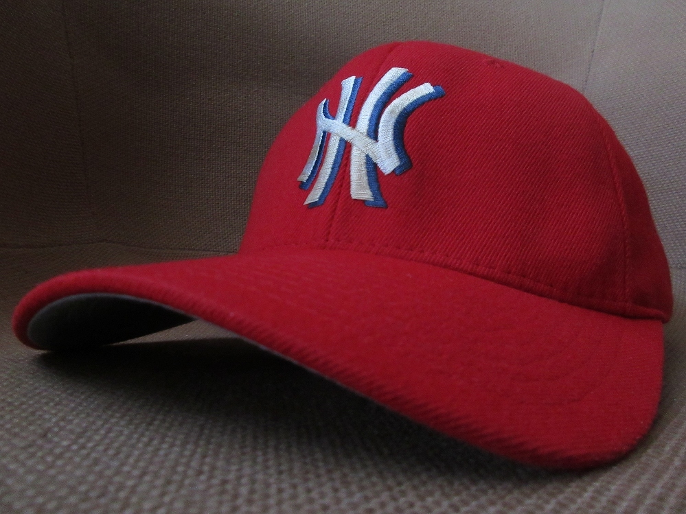 90's 00's Neighborhood Skateboards NHロゴ 刺繍 FLEXFIT キャップ L XL レッド系 ネイバーフッド スケートボード CAP Skates ハット 帽子拍卖