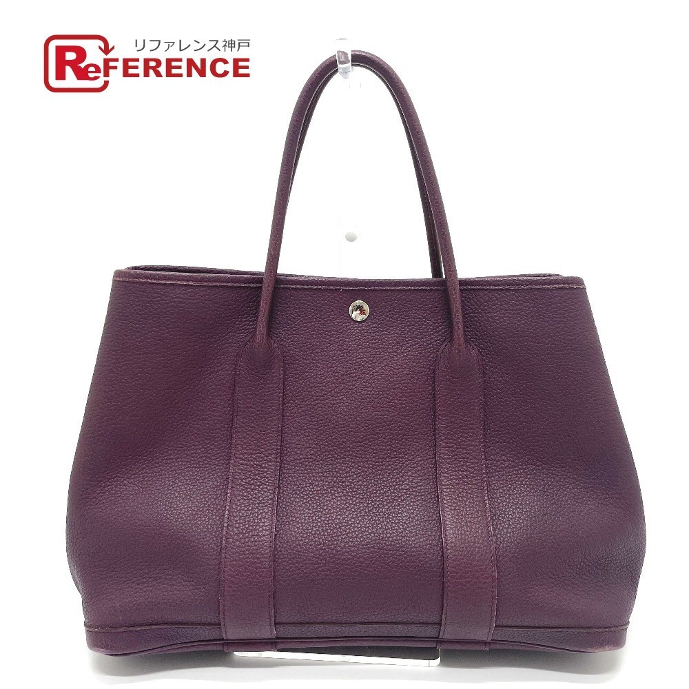 HERMES エルメス ガーデンパーティPM トートバッグ ハンドバッグ ネゴンダ レディース カシス拍卖