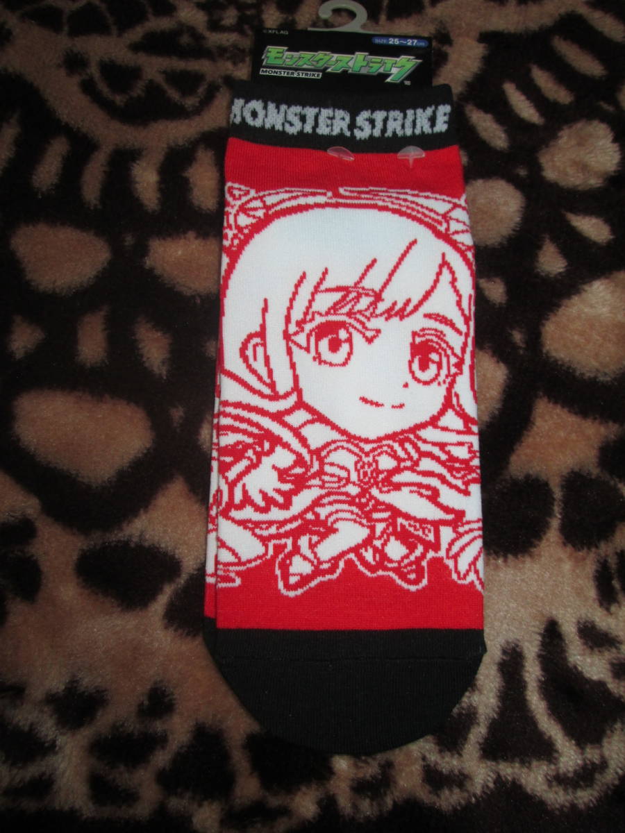 〇。゜〇新品!モンスターストライク マナ ソックス 25~27cm 赤〇゜。〇拍卖