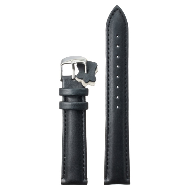 Diloy 腕時計 ベルト 18mm オイルレザー バンド 本革 Superior ブラック拍卖