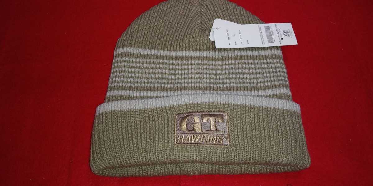 【新品】GT HAWKINS ニット帽 57〜59cm ベージュ拍卖