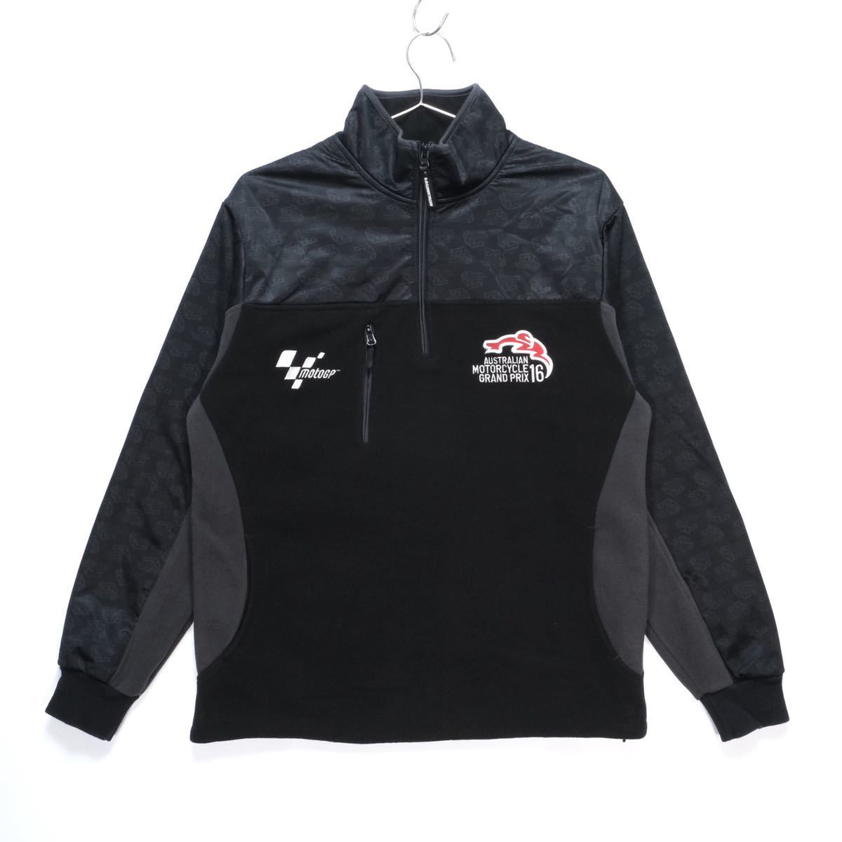 【送料無料】MotoGP2016 第16戦オーストラリアGP/ハーフジップフリースジャケット/モトGP/刺繍/ブラック/Mサイズ拍卖