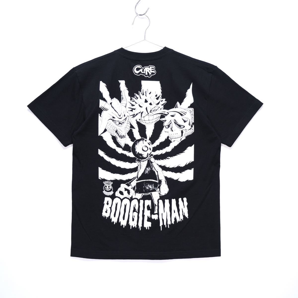 【送料無料】CURE(キュア)/UO.工房/ブギーマンTシャツ/MISHIKA BOOGIE-MAN/THORNBALL-MAN/DEVIL BOOGIE-MAN/ブラック/Mサイズ拍卖
