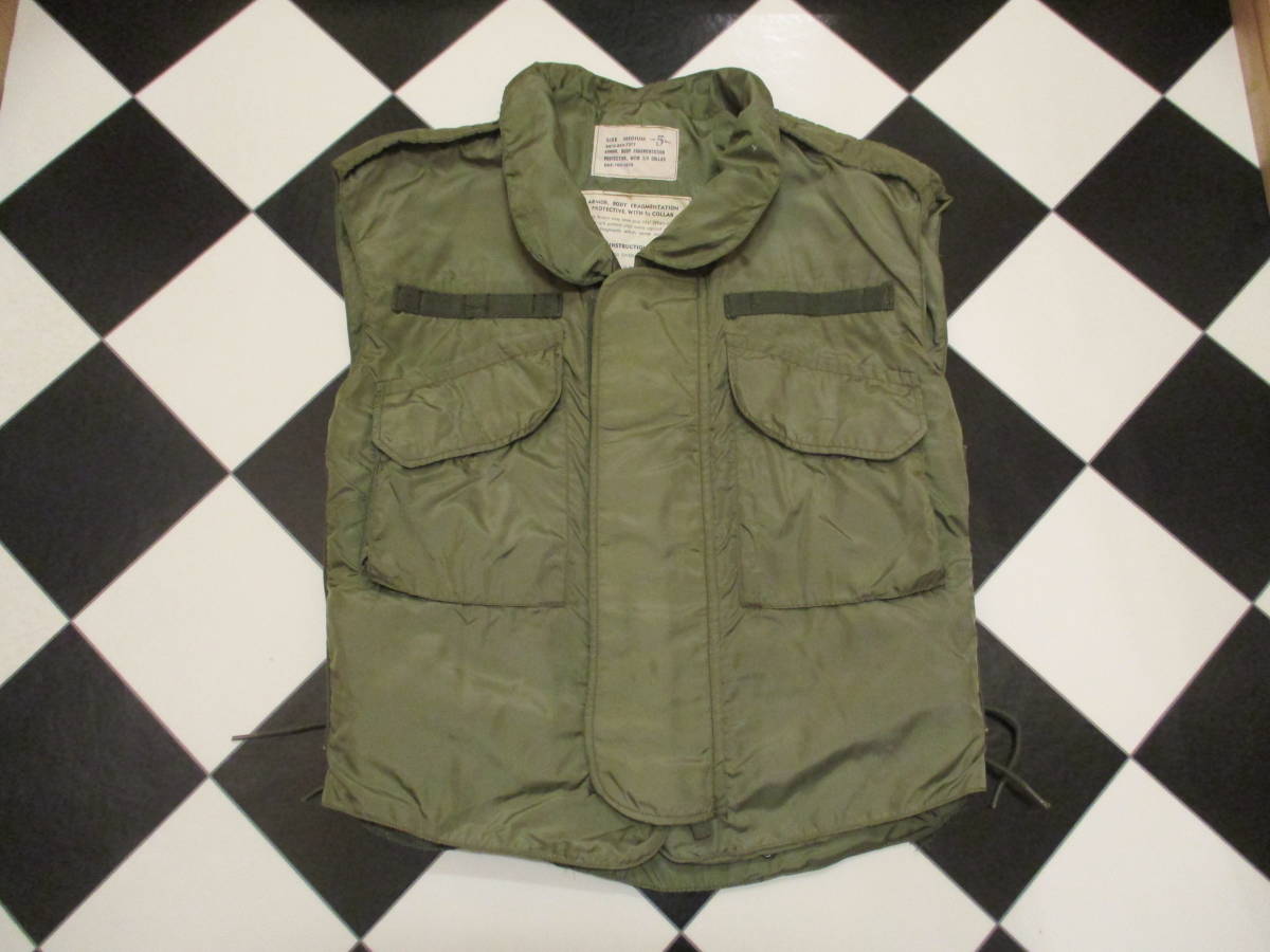 M-69 ボディーアーマー ベスト 米軍実物 ビンテージ コンマージッパー ベトナム 60's M拍卖