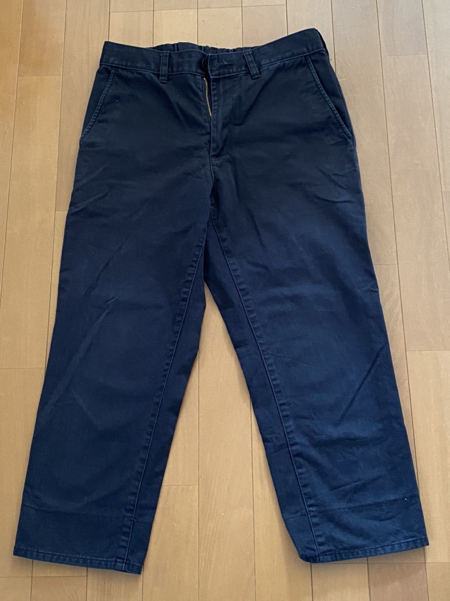 GU ジーユー★7分丈パンツ★ブラック★S★USED拍卖