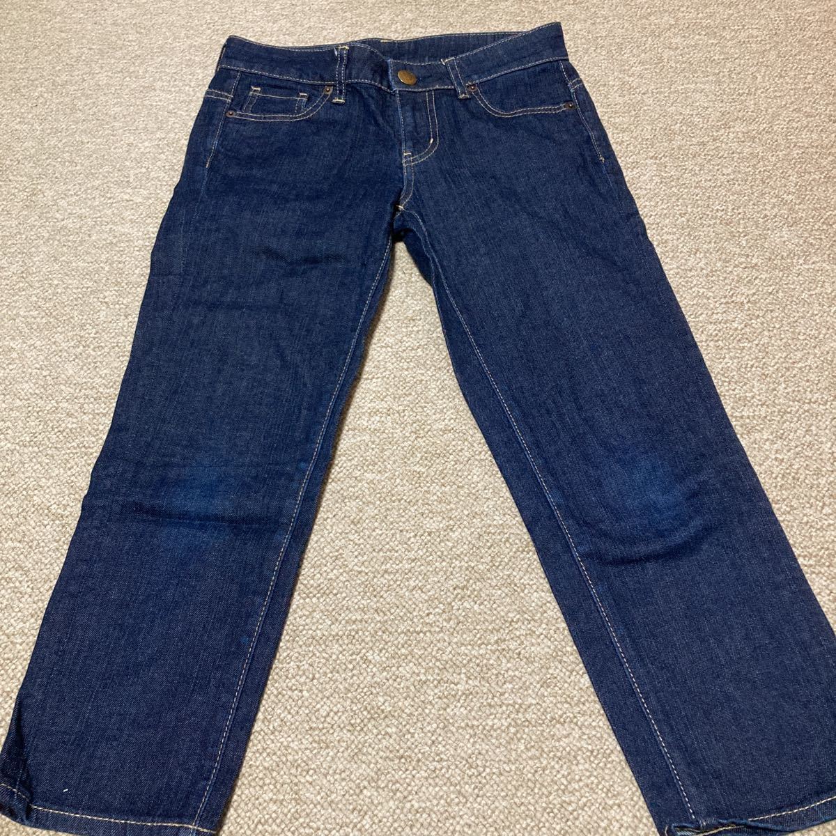 美品★ユニクロ UNIQLO デニムパンツ★サブリナパンツ★24★61cm拍卖