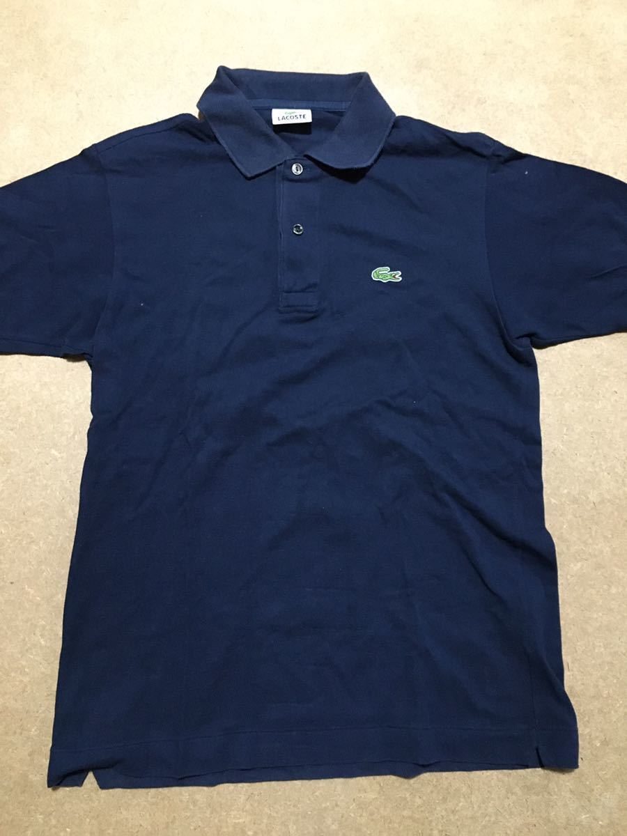 LACOSTE ラコステ ラコステポロシャツ ネイビー Sサイズ 半袖拍卖