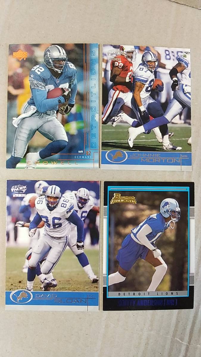NFLカード DETROIT LIONS / WR,TE 色々11種 Bb ライオンズ拍卖