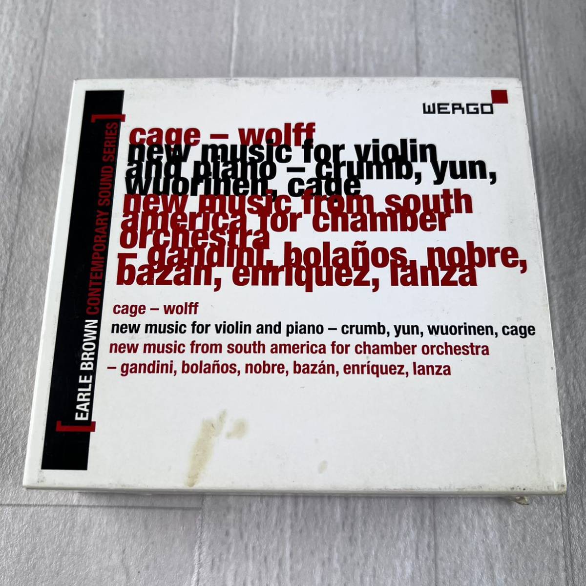 WERGO EARLE BROWN CONTEMPORARY SOUND SERIES Vol.9 CD3枚組拍卖