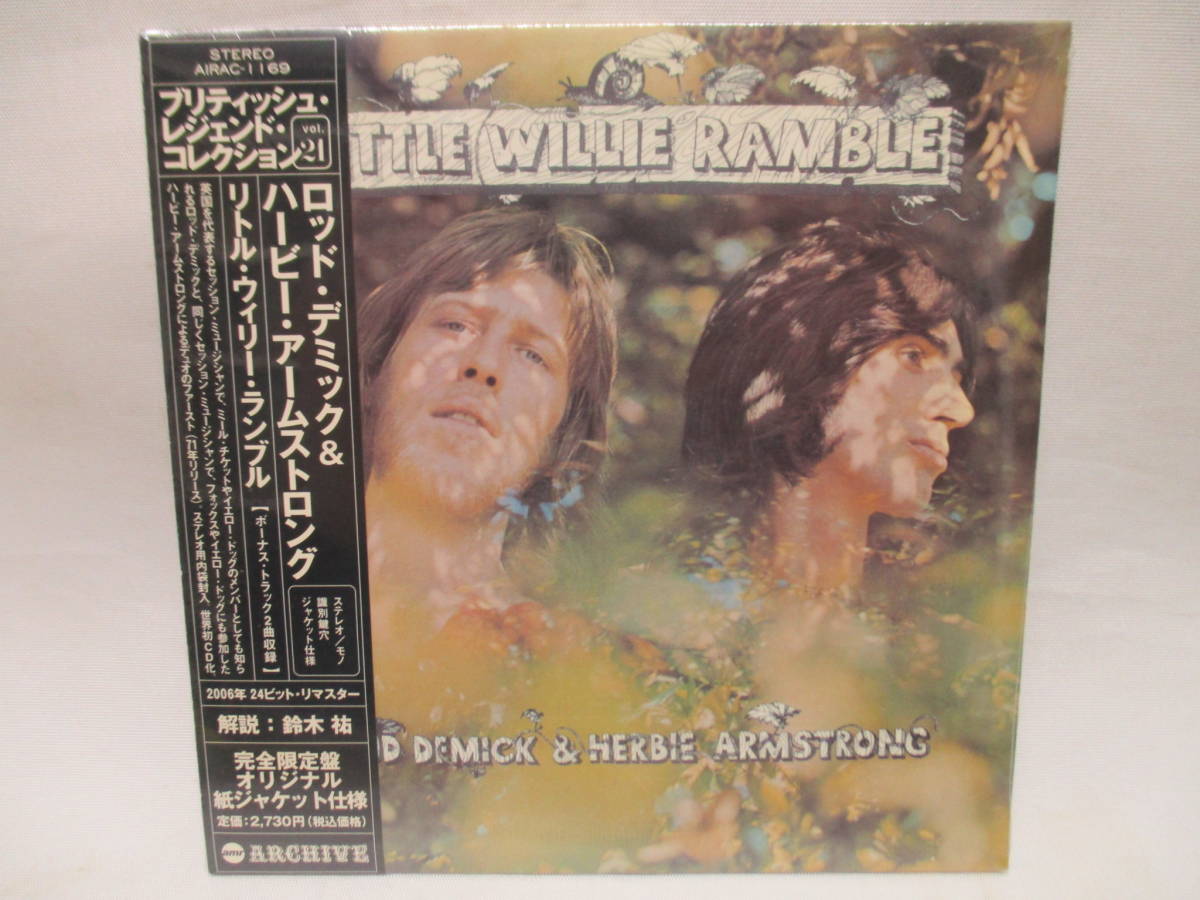 ●未開封 紙ジャケ ロッド・デミック ハービー・アームストロング Rod Demick & Herbie Armstrong Little Willie Ramble拍卖