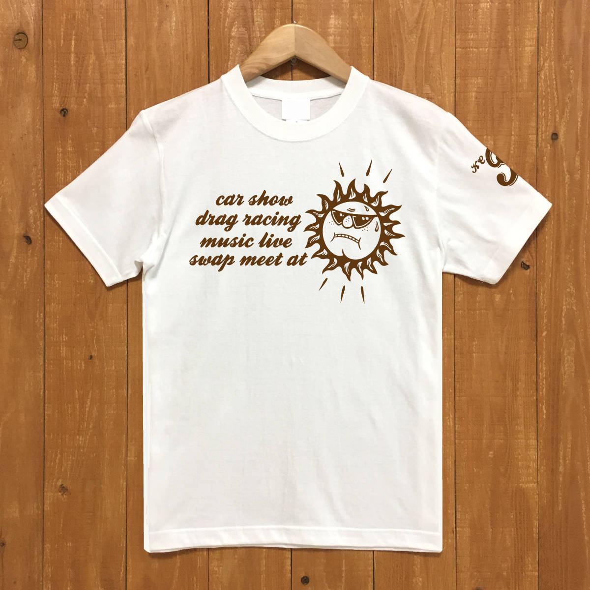 ■ KCF Tシャツ■Mサイズ(ホワイトxブラウン)アメ車 アメリカ モパ- シボレー フォード MOPAR CHEVROLET FORD拍卖