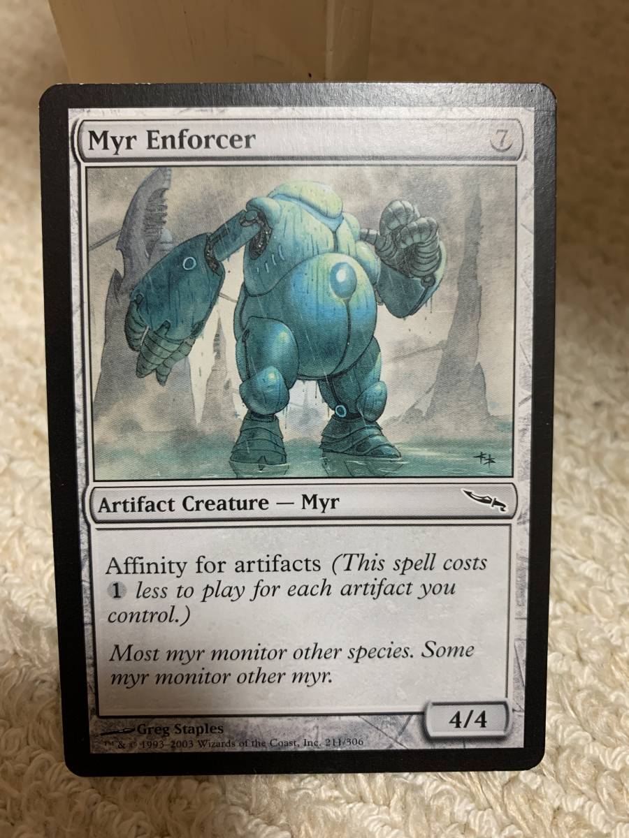 ミラディン 初版 マイアの処罰者/Myr Enforcer 英語版 美品拍卖