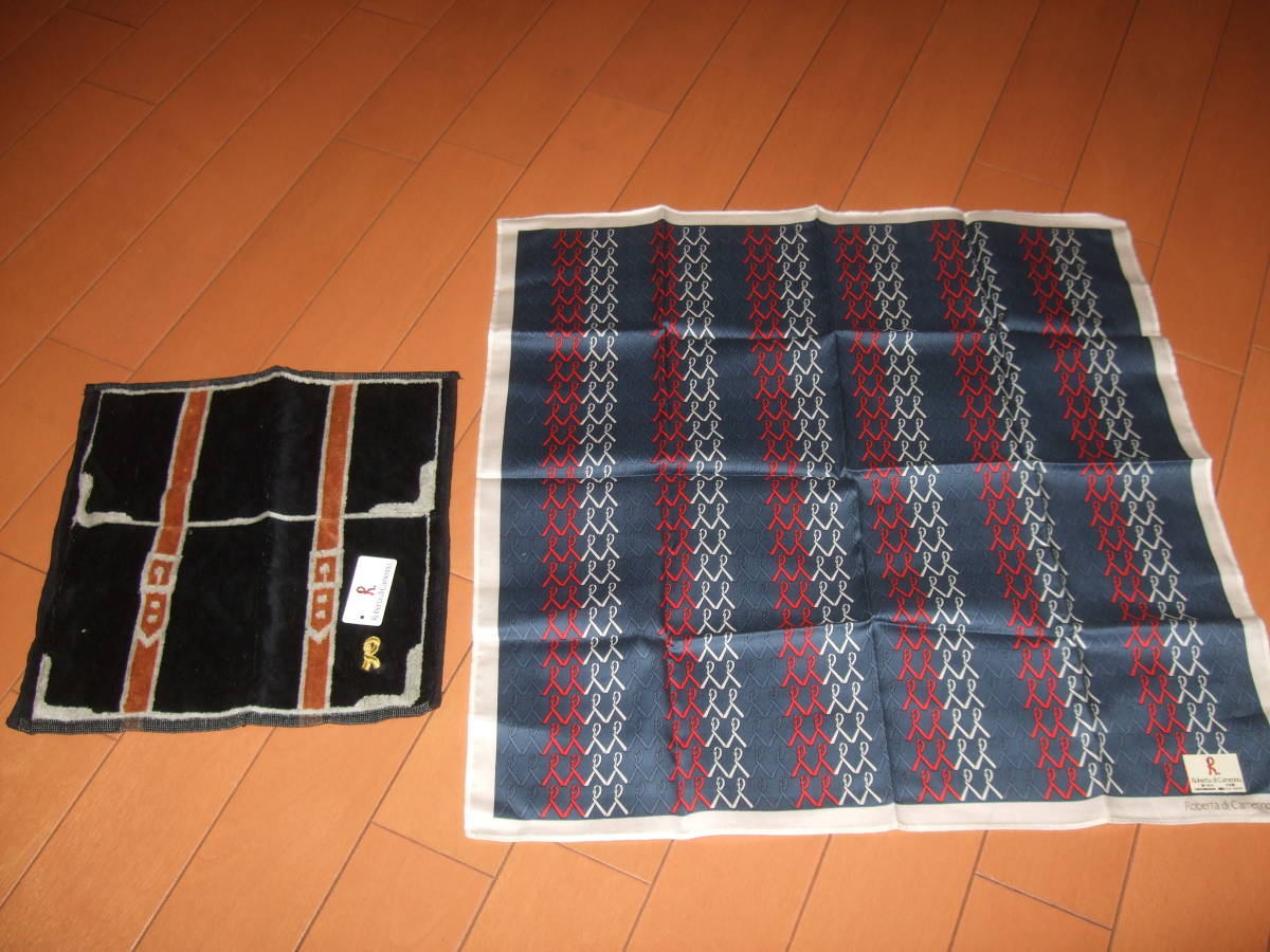 新品送料込即決☆ロベルタディカメリーノ タオル&ハンカチ2枚セット拍卖