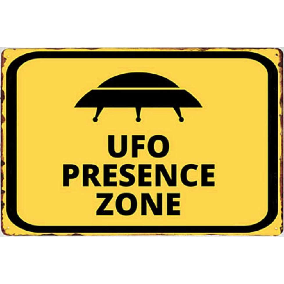 A655 メタル サイン ブリキ 看板 金属 製 プレート パネル 店 おもしろ 警告 注意 危険 UFO 宇宙 宇宙人 エリア51【18】拍卖