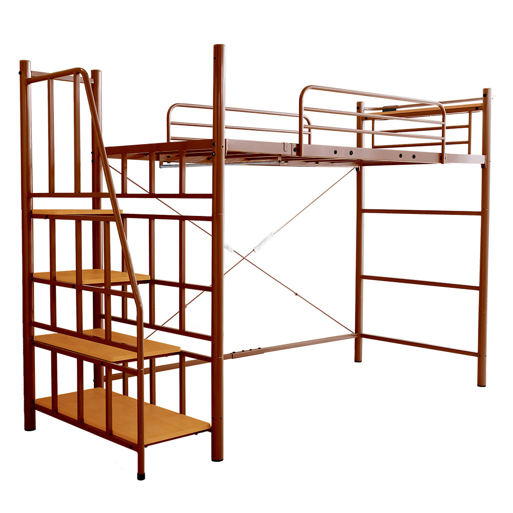 階段付き ロフトベット 【KRATON-クラートン-】HT70-95R-BR ブラウン拍卖