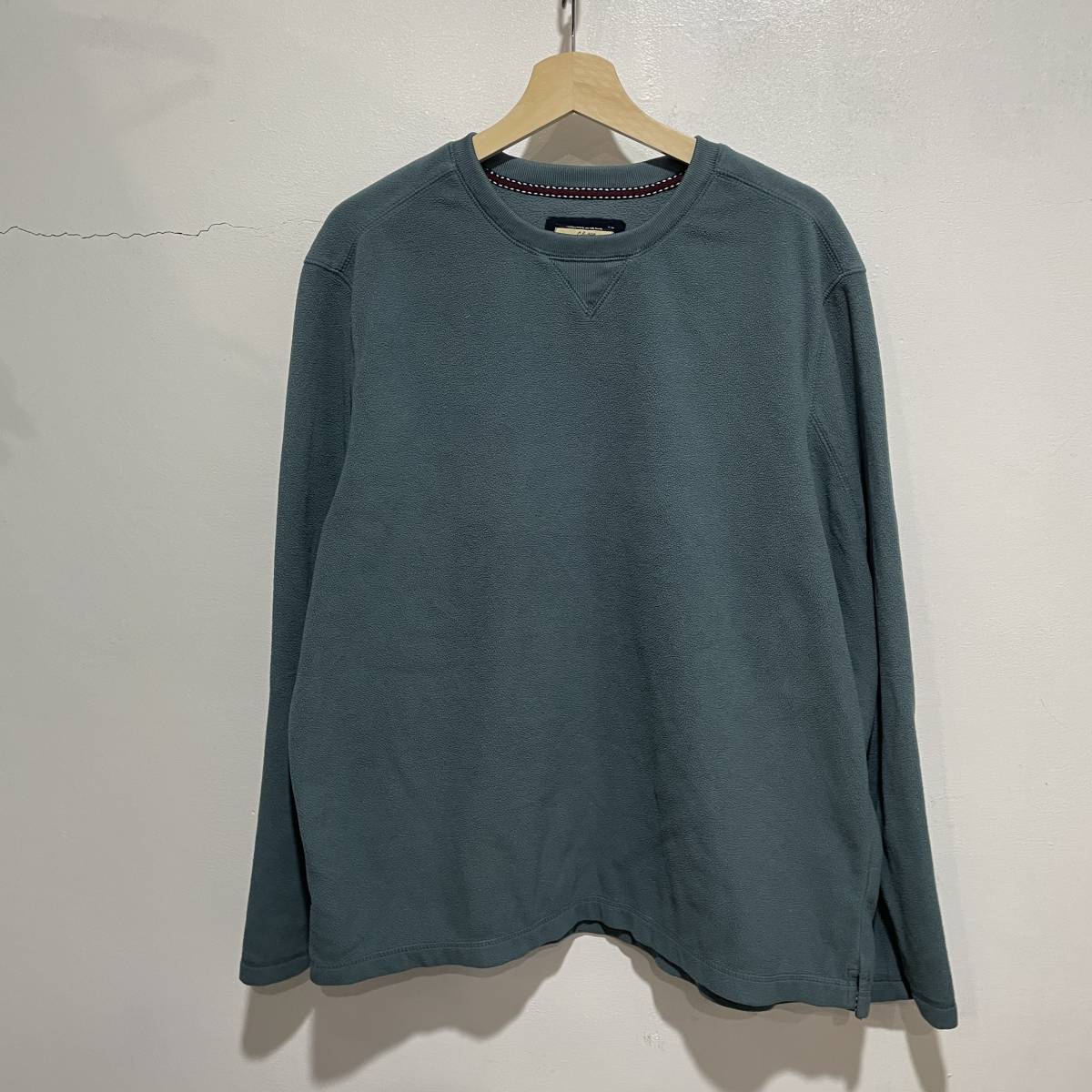 送料無料☆Bassバス☆フリースカットソー☆スウェット☆前V☆L☆A8b拍卖