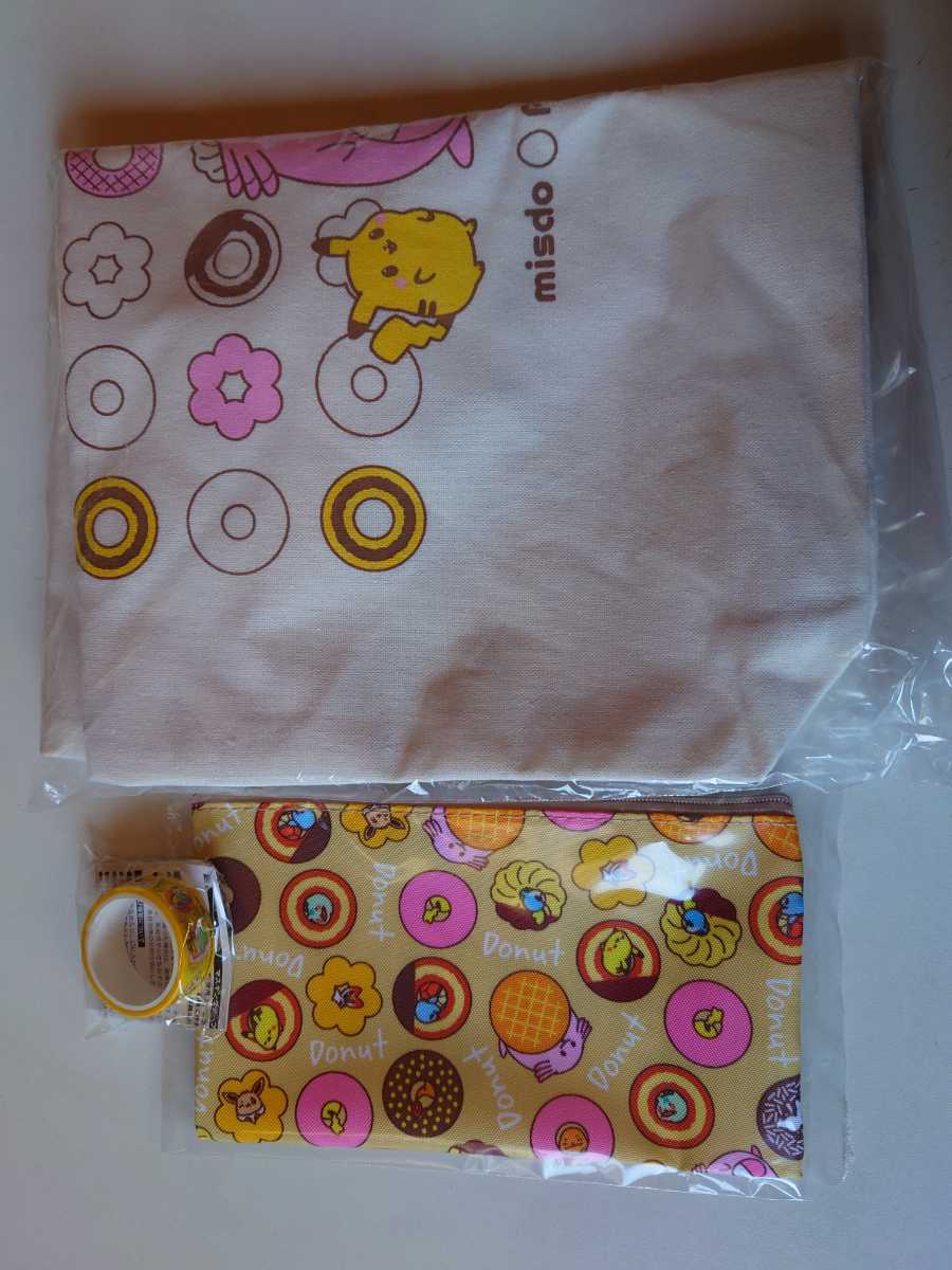 ミスタードーナツ&ポケモン ★ トートバッグ ポーチ マスキングテープ拍卖