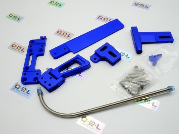 TFL製 ボートラダー/アルミ合金製削り/ラダーユニット/エンジン冷却 502B87-02 ブルー L=97 W=111 H=160拍卖